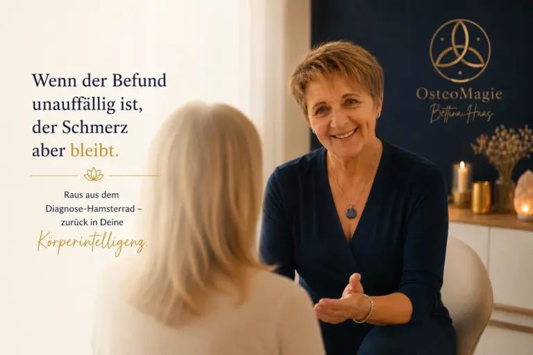 Schmerzen trotz unauffälligem Befund – Bettina Haas erklärt den ganzheitlichen Ansatz von Osteomagie, Osteopathie und Nervensystem-Regulation
