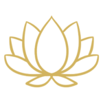 Goldene Lotusblüte als Gestaltungselement der Marke Osteomagie von Bettina Haas. Das Symbol steht für Bewusstsein, innere Balance, persönliche Entwicklung und die Verbindung von Körper, Geist und Seele.