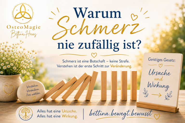 Jeder Schmerz hat eine Ursache und eine Wirkung